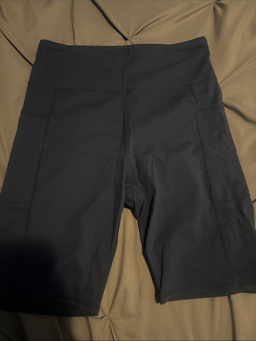 Threads 4 Thought Women’s Black High-Rise Bike Shorts with Side Pockets